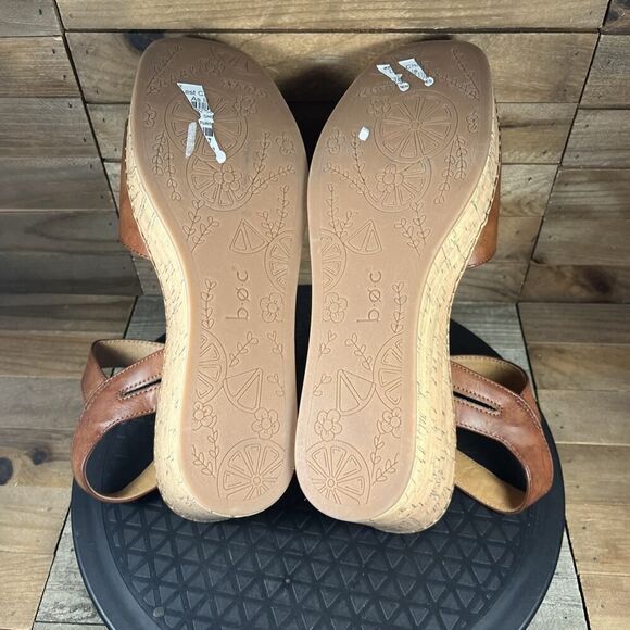 BOC Corrie Women's Size 10M Platform Wedge Brown Open Toe Buckle Sandals - Picture 10 of 10